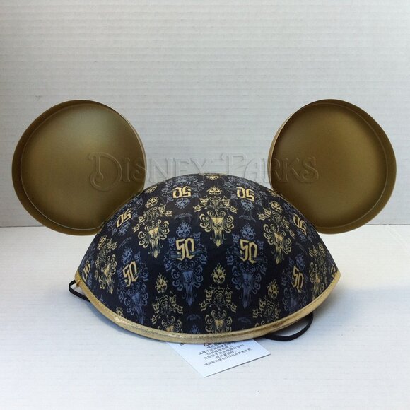 Disneyland Haunted Mansion Ears Hat 50th Hatbox Ghost Wallpaper Mickey 2019 - Picture 2 of 7